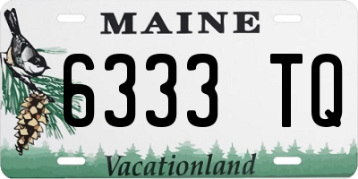 ME license plate 6333TQ