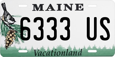 ME license plate 6333US