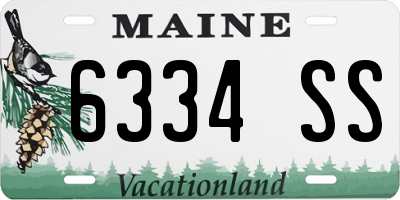ME license plate 6334SS