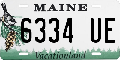 ME license plate 6334UE