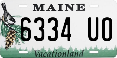 ME license plate 6334UO