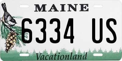 ME license plate 6334US