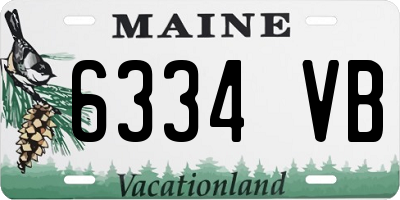ME license plate 6334VB