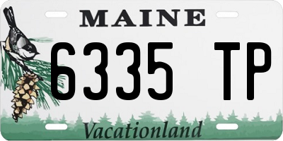 ME license plate 6335TP