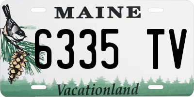 ME license plate 6335TV