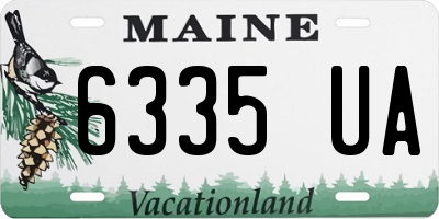 ME license plate 6335UA