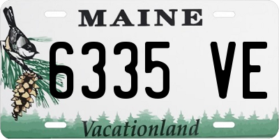ME license plate 6335VE