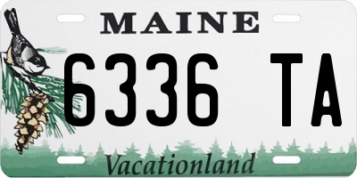 ME license plate 6336TA
