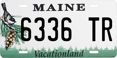 ME license plate 6336TR