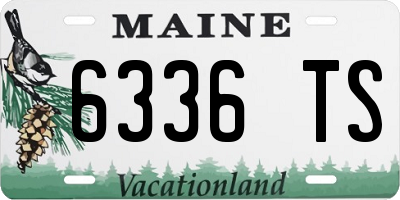 ME license plate 6336TS