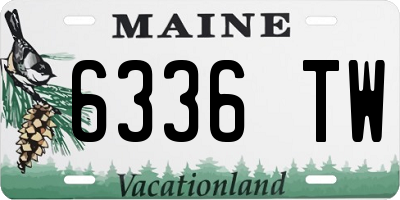 ME license plate 6336TW