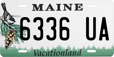 ME license plate 6336UA