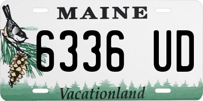 ME license plate 6336UD