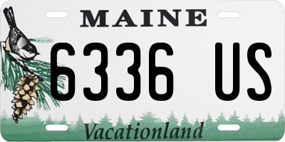 ME license plate 6336US