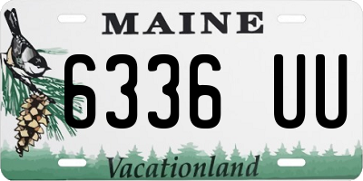 ME license plate 6336UU