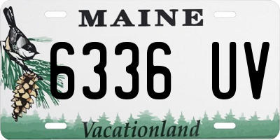 ME license plate 6336UV