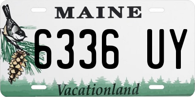 ME license plate 6336UY