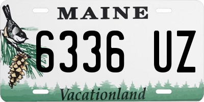 ME license plate 6336UZ