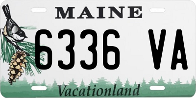 ME license plate 6336VA