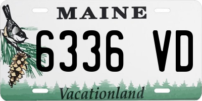 ME license plate 6336VD