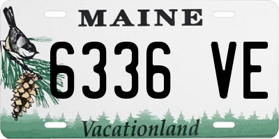 ME license plate 6336VE