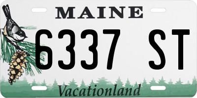 ME license plate 6337ST
