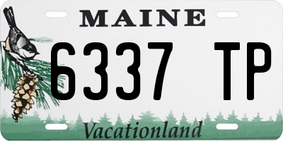 ME license plate 6337TP
