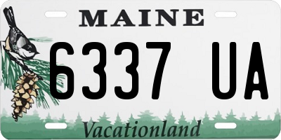ME license plate 6337UA