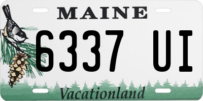ME license plate 6337UI