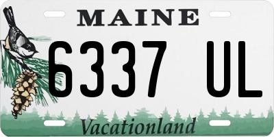 ME license plate 6337UL