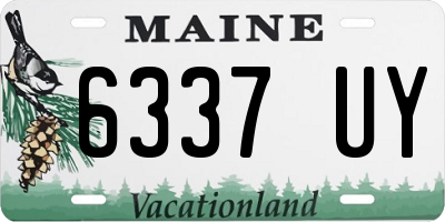 ME license plate 6337UY