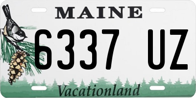 ME license plate 6337UZ
