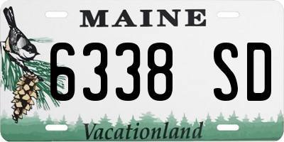 ME license plate 6338SD