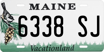 ME license plate 6338SJ