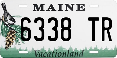 ME license plate 6338TR