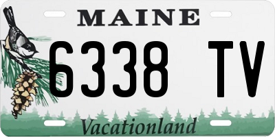 ME license plate 6338TV