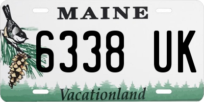 ME license plate 6338UK