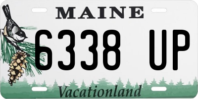 ME license plate 6338UP