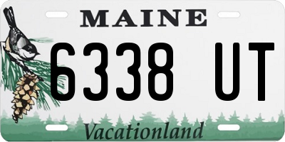 ME license plate 6338UT