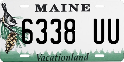 ME license plate 6338UU