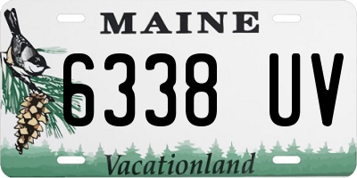 ME license plate 6338UV