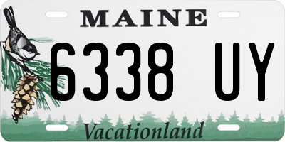 ME license plate 6338UY