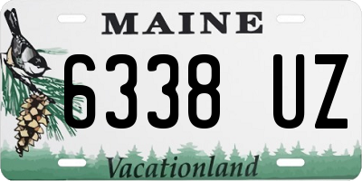 ME license plate 6338UZ