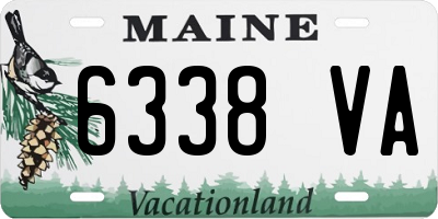 ME license plate 6338VA