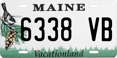 ME license plate 6338VB