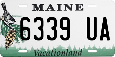 ME license plate 6339UA