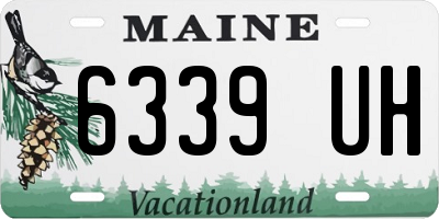 ME license plate 6339UH