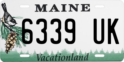 ME license plate 6339UK