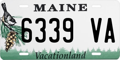 ME license plate 6339VA