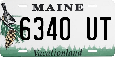 ME license plate 6340UT